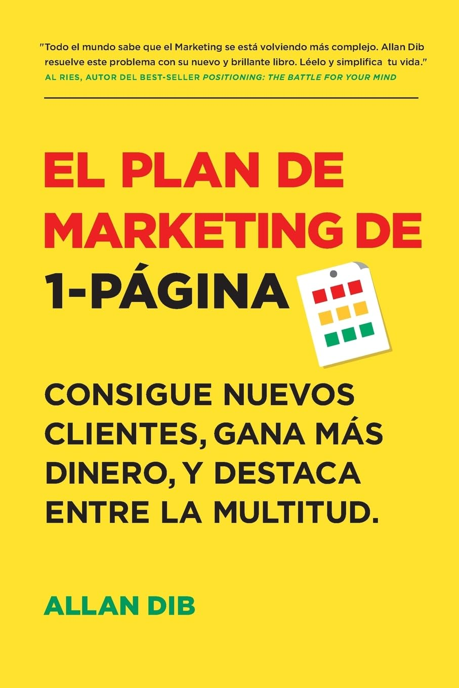 Portada de El plan de marketing de 1 página